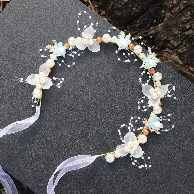 1pc Children Hair accessories Forest style Flower wreath Extremely fairy-like Hairband Hair hoop Princess Flower girl Hairpin fo
