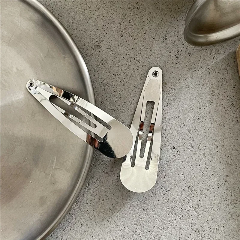 Stainless Steel HairClips for Women Silver Fashion Korean Style Hairpins Durable and Stylish Hair Accessories for Hair Styling