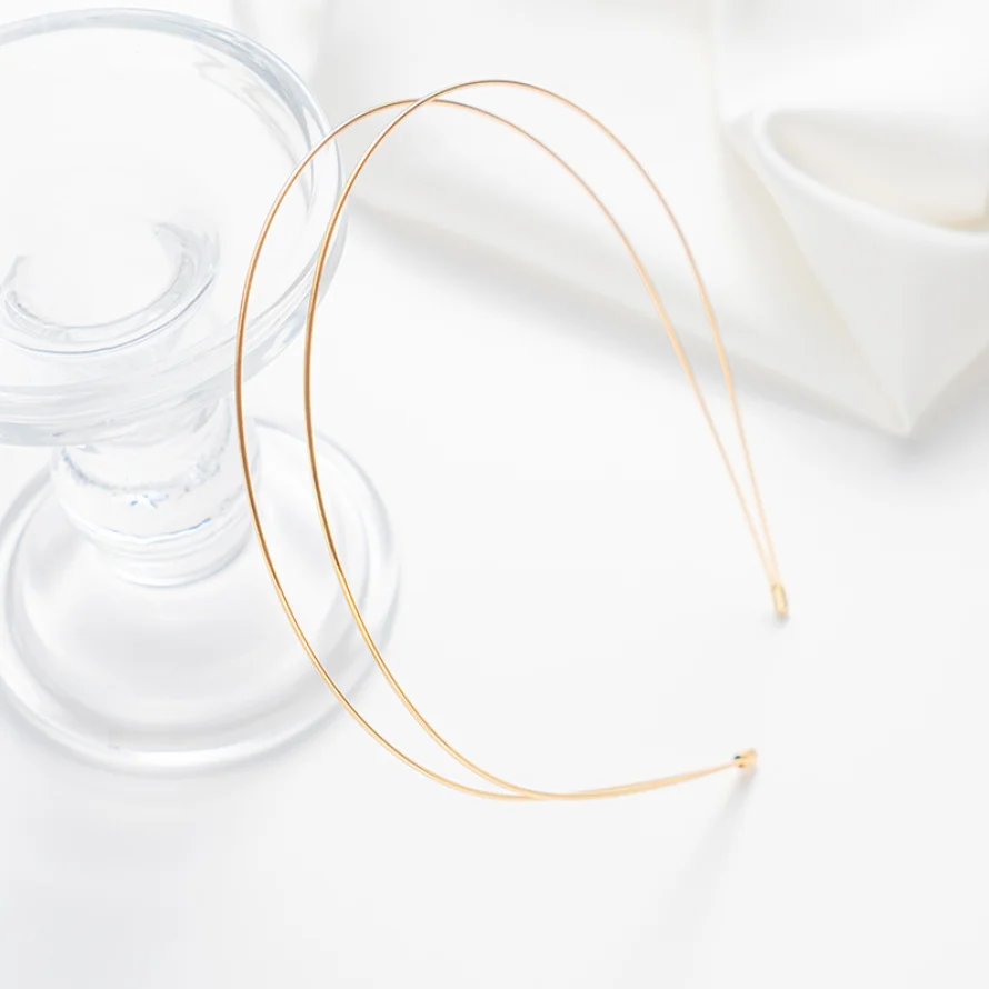 New Thin Headbands for Women Multilayer Alloy Hair Hoop Double Root Metal Hair Bands Hair Accessories Smooth Head Hoop Wholesale