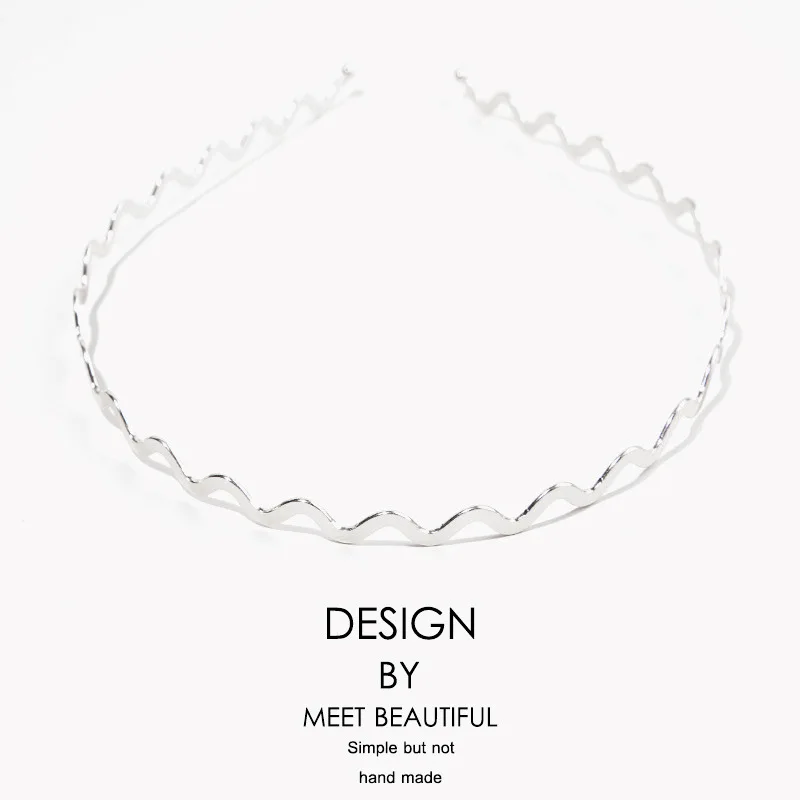 New Thin Headbands for Women Multilayer Alloy Hair Hoop Double Root Metal Hair Bands Hair Accessories Smooth Head Hoop Wholesale