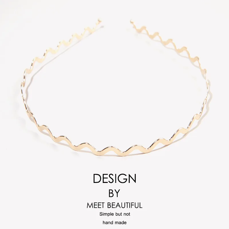 New Thin Headbands for Women Multilayer Alloy Hair Hoop Double Root Metal Hair Bands Hair Accessories Smooth Head Hoop Wholesale