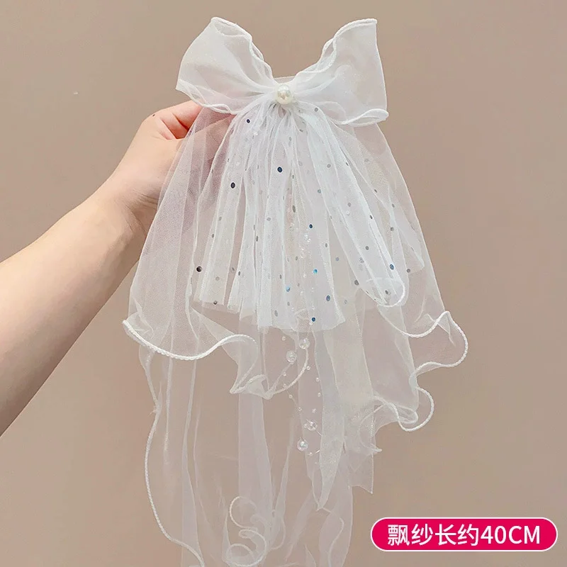 Children's Crown Bow Headcloth, Girl's Super Fairy Luminous Hair Clip, Little Girl Princess Hair Clip, Baby Birthday Headpiece