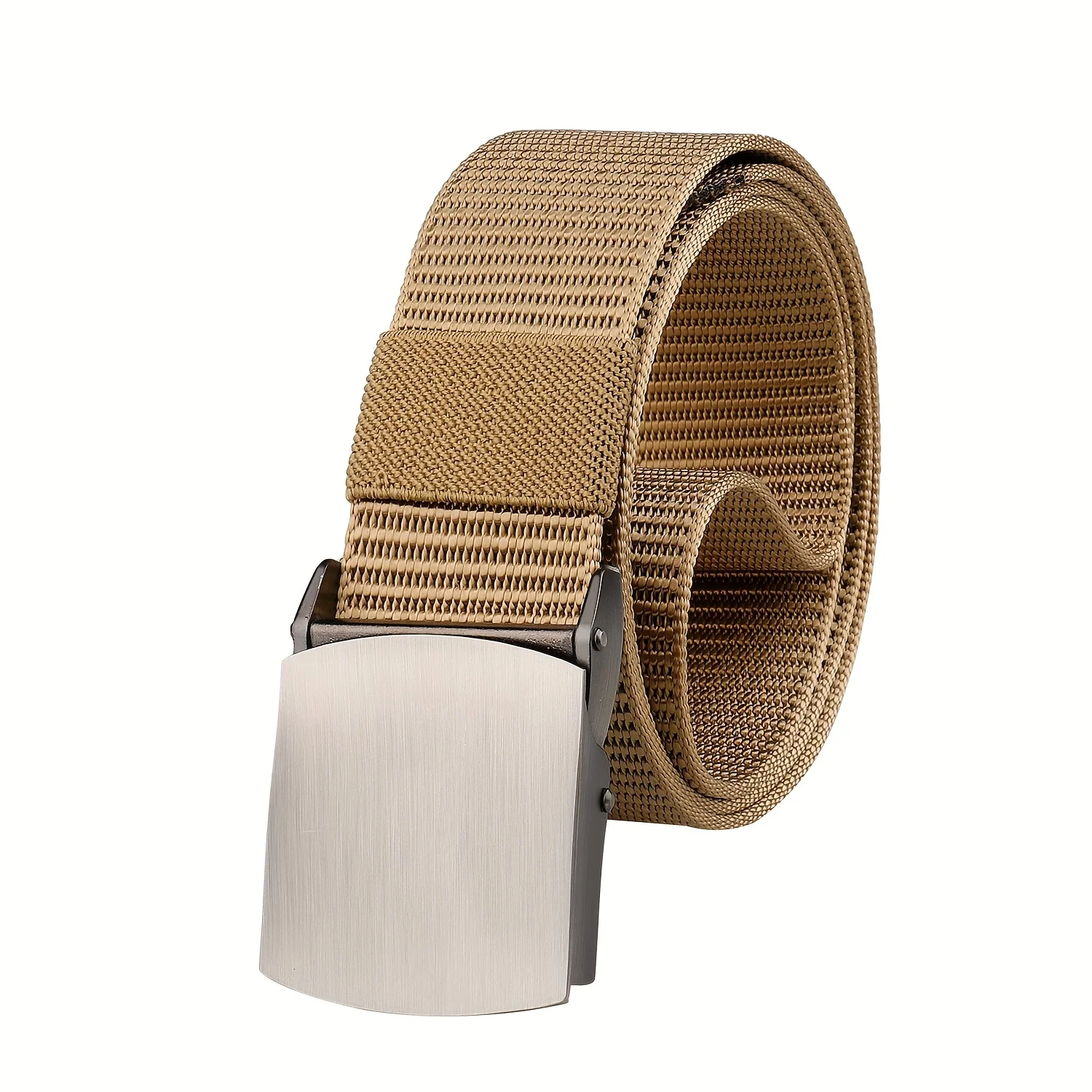 New Men's Tactical Waist Belt Alloy Buckle Casual Canvas Belts With Quick Detachable Outdoor Belt, Outdoor Training Hiking Belt