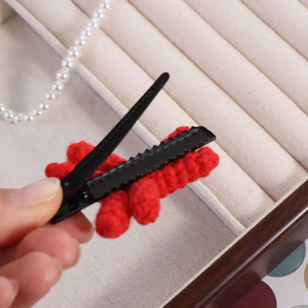 Duckbill Clip Angry Emotion Hair Clip Korean Style Back Clip Funny Crochet Barrettes Hair Accessories Cartoon Side Clip Girl