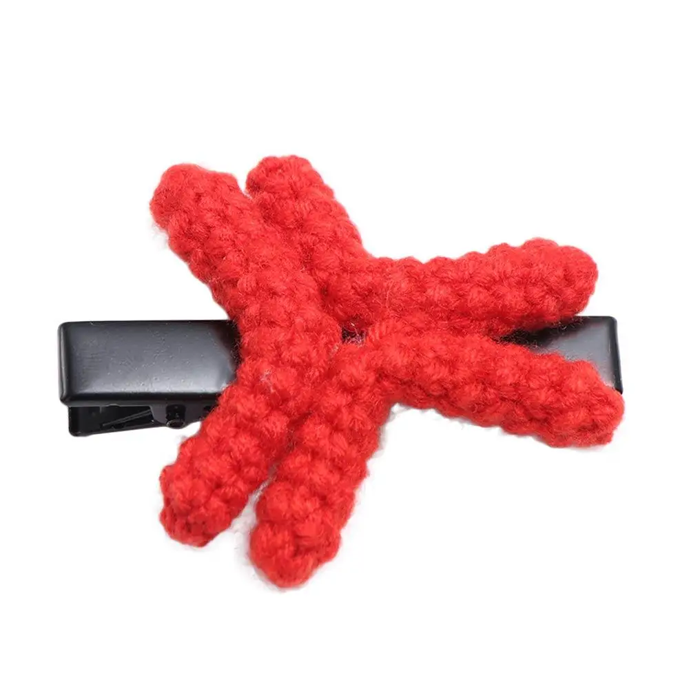 Duckbill Clip Angry Emotion Hair Clip Korean Style Back Clip Funny Crochet Barrettes Hair Accessories Cartoon Side Clip Girl