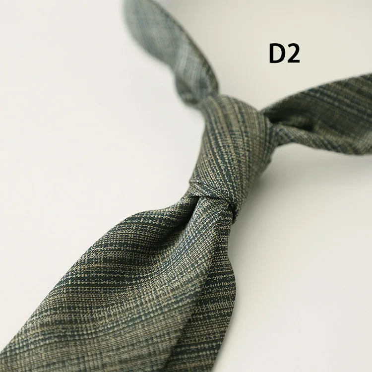 2025 Summer Men's Korean Formal Business 8CM Neckties Simple Solid Brown Red Neck Ties Handmade Polyester Necktie Suit Cravat