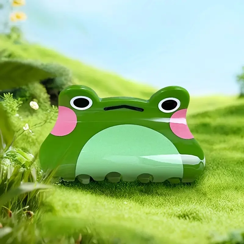 1pc Simulated animal gripper acrylic material frog hair clip daily ponytail clip holiday party headpiece hair accessory