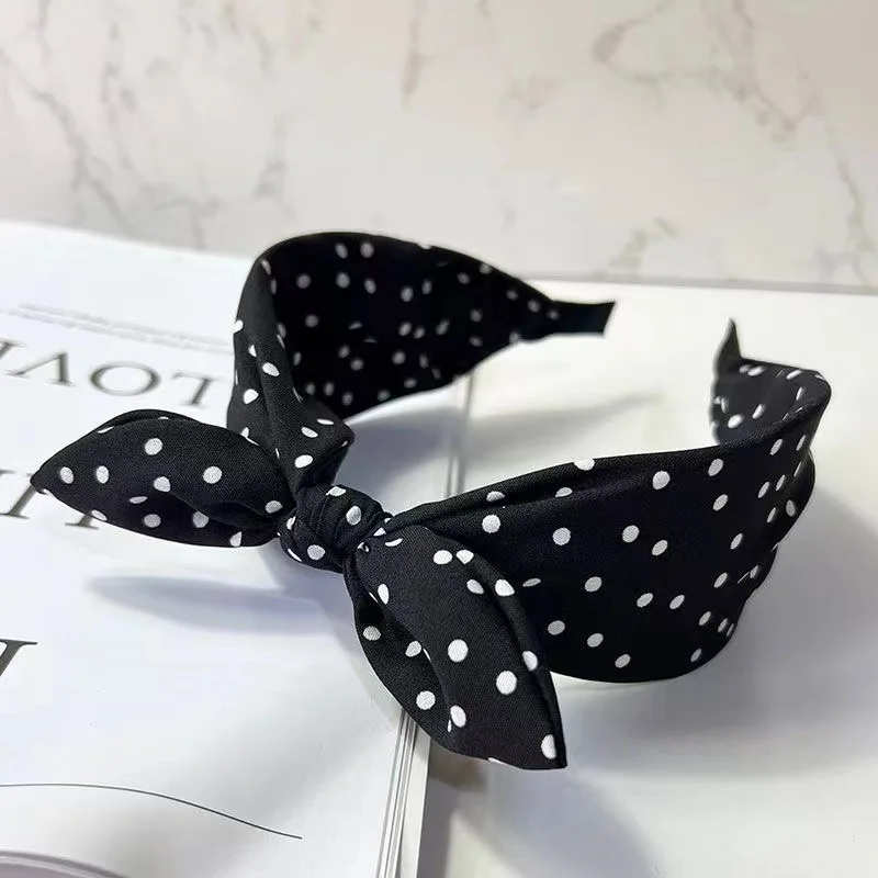 1pc New Vintage Red Hairband for Women; Versatile Bow Headband with Wide Edge; Korean Style Hair Accessories