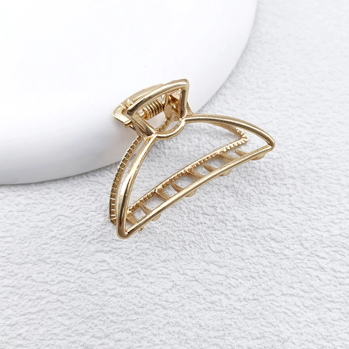 12 Styles Fashion Mini 4cm Metal Hair Claw For Women Gold Color Cross Crab Hair Clip Korean Elegant Geometric Hairpin Girl Hair