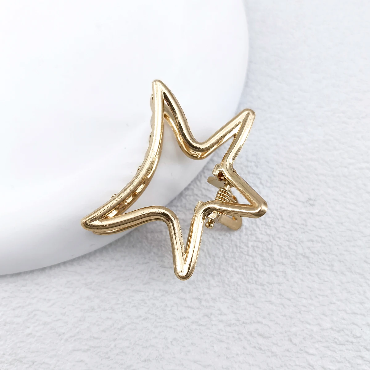 12 Styles Fashion Mini 4cm Metal Hair Claw For Women Gold Color Cross Crab Hair Clip Korean Elegant Geometric Hairpin Girl Hair
