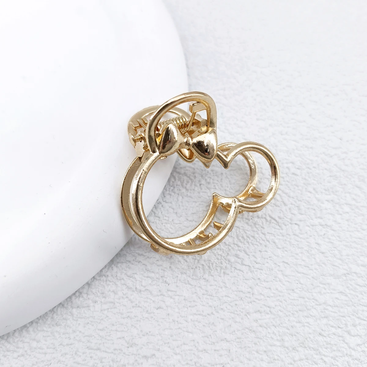 12 Styles Fashion Mini 4cm Metal Hair Claw For Women Gold Color Cross Crab Hair Clip Korean Elegant Geometric Hairpin Girl Hair