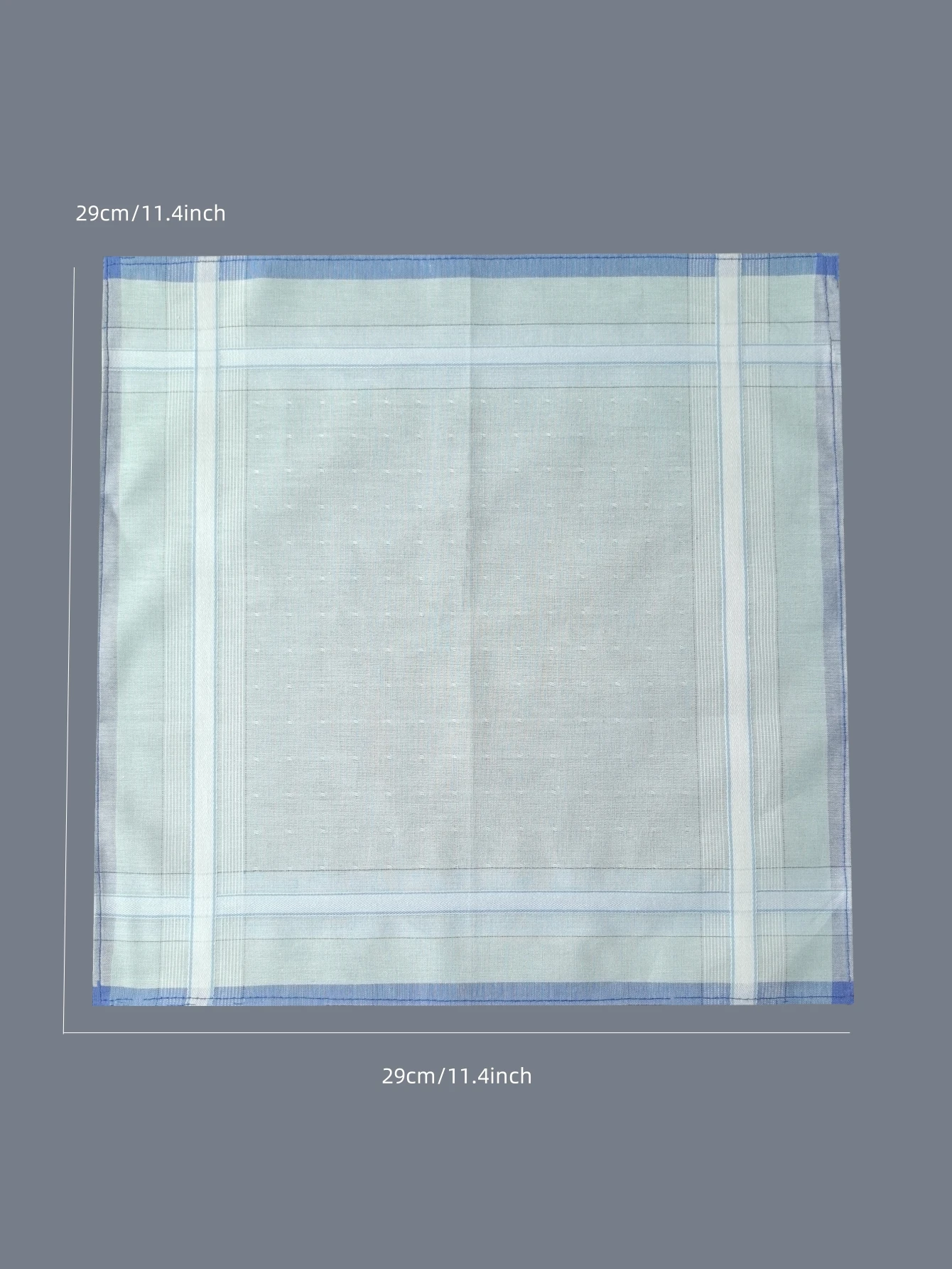 29CM/11.4-inch Cotton Jacquard Mini Handkerchief Universal Fashionable and Exquisite Decoration 6PCS, Thin Version