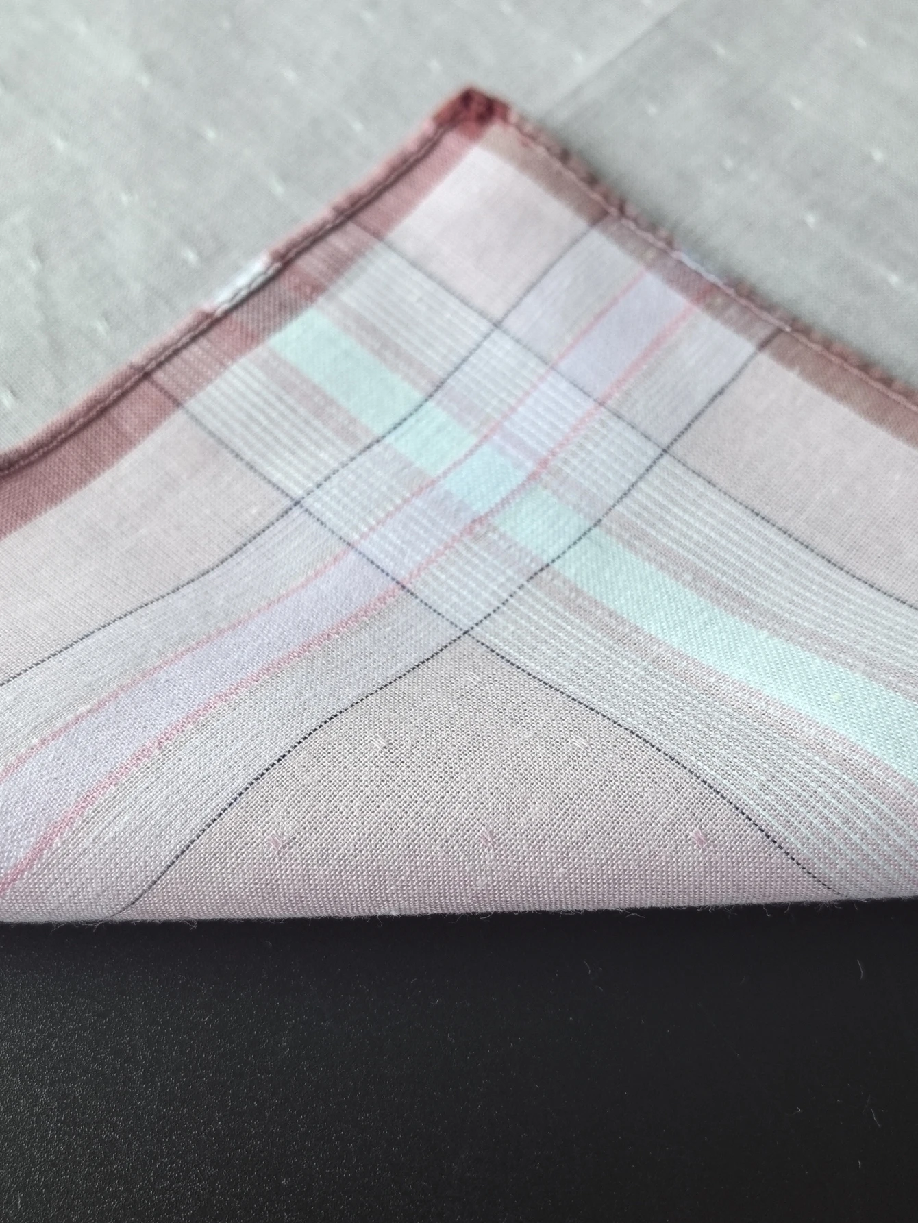 29CM/11.4-inch Cotton Jacquard Mini Handkerchief Universal Fashionable and Exquisite Decoration 6PCS, Thin Version