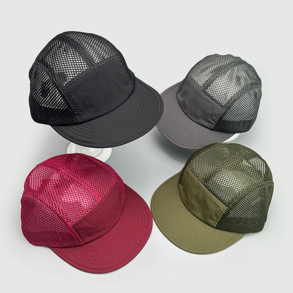 Korean Quick Drying Solid Baseball Hats Casual New Unisex Sunshade Mesh Breathable Ins Versatile Short Eave Fashion Peaked Caps