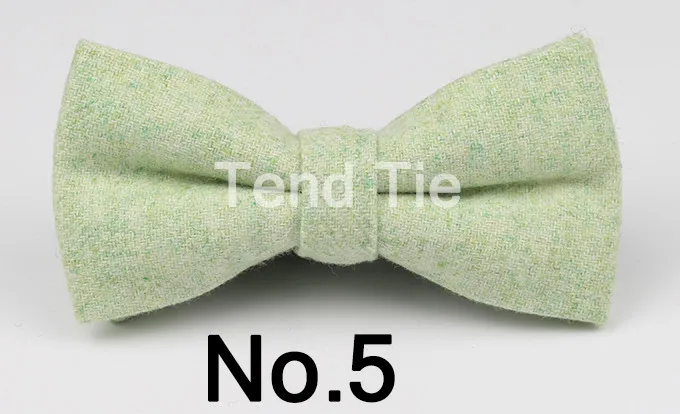 Mens Formal Wear Thick Business Bowtie Butterfly Men Dick Solid Color Wool Cravat Unisex England Style Bow Tie