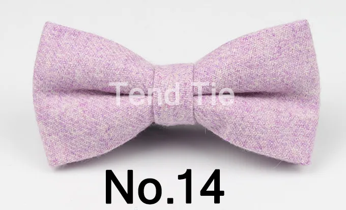 Mens Formal Wear Thick Business Bowtie Butterfly Men Dick Solid Color Wool Cravat Unisex England Style Bow Tie