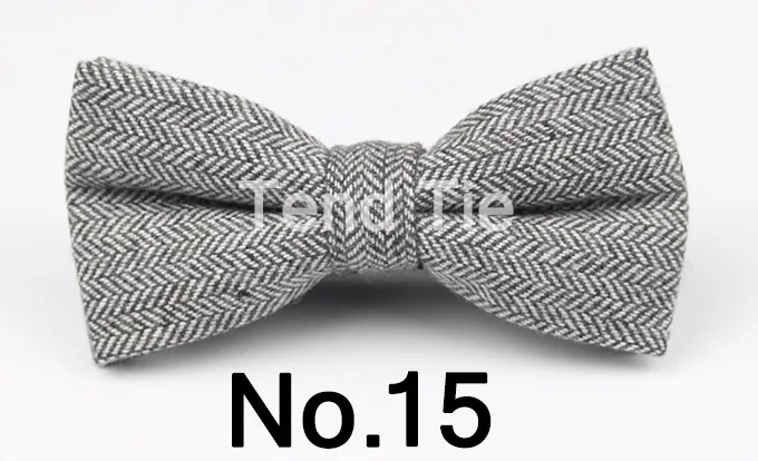 Mens Formal Wear Thick Business Bowtie Butterfly Men Dick Solid Color Wool Cravat Unisex England Style Bow Tie