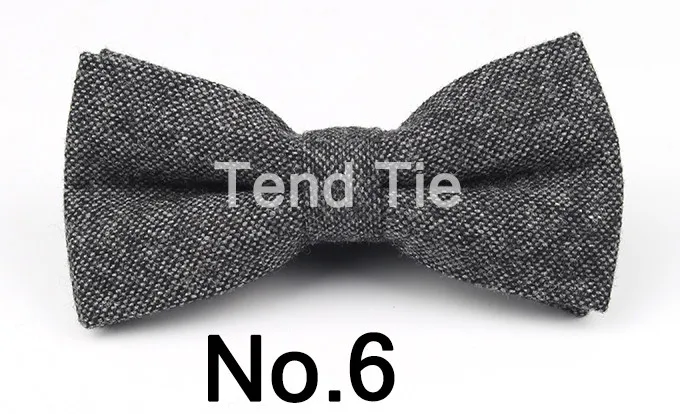 Mens Formal Wear Thick Business Bowtie Butterfly Men Dick Solid Color Wool Cravat Unisex England Style Bow Tie