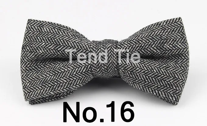 Mens Formal Wear Thick Business Bowtie Butterfly Men Dick Solid Color Wool Cravat Unisex England Style Bow Tie