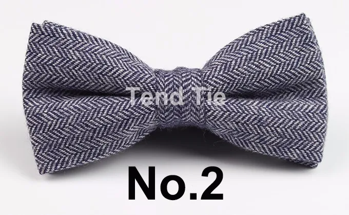 Mens Formal Wear Thick Business Bowtie Butterfly Men Dick Solid Color Wool Cravat Unisex England Style Bow Tie