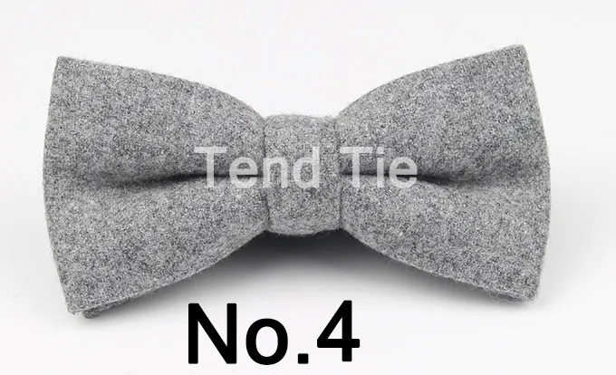 Mens Formal Wear Thick Business Bowtie Butterfly Men Dick Solid Color Wool Cravat Unisex England Style Bow Tie
