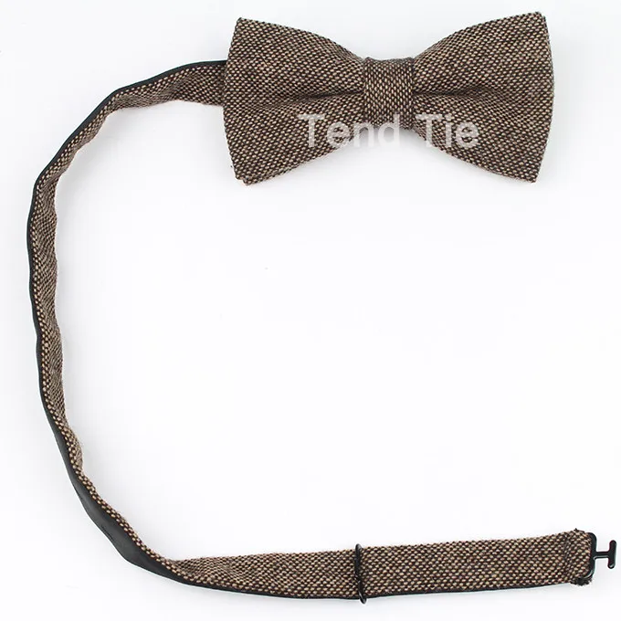 Mens Formal Wear Thick Business Bowtie Butterfly Men Dick Solid Color Wool Cravat Unisex England Style Bow Tie