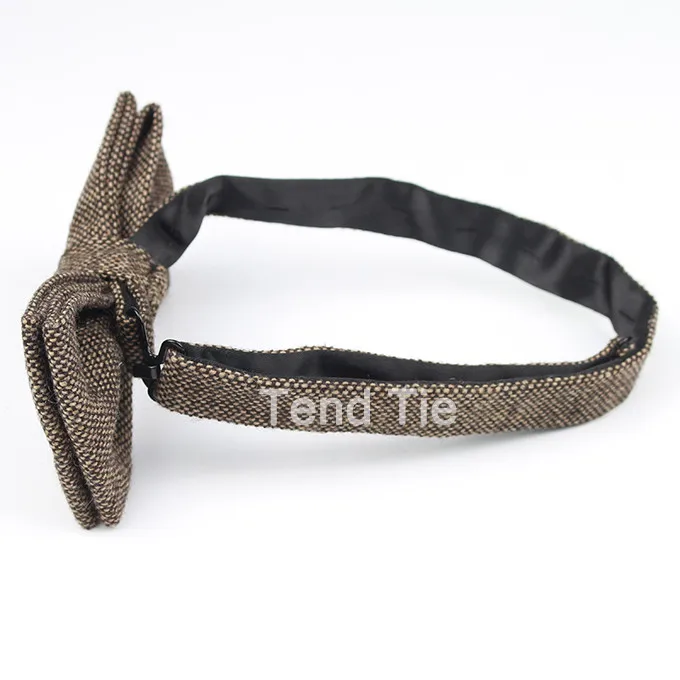 Mens Formal Wear Thick Business Bowtie Butterfly Men Dick Solid Color Wool Cravat Unisex England Style Bow Tie