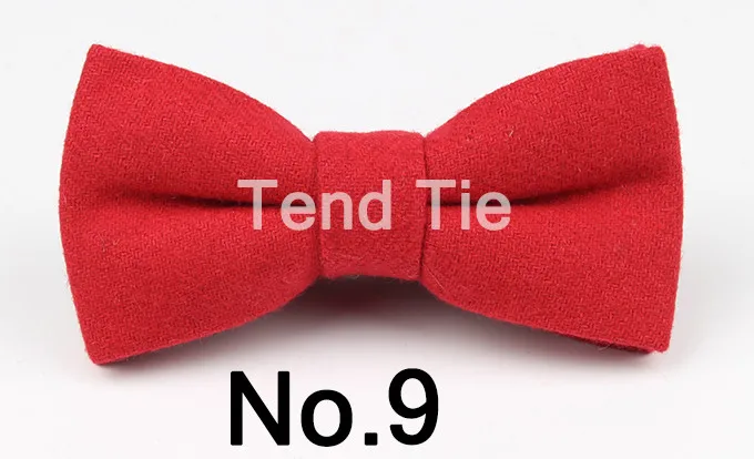Mens Formal Wear Thick Business Bowtie Butterfly Men Dick Solid Color Wool Cravat Unisex England Style Bow Tie