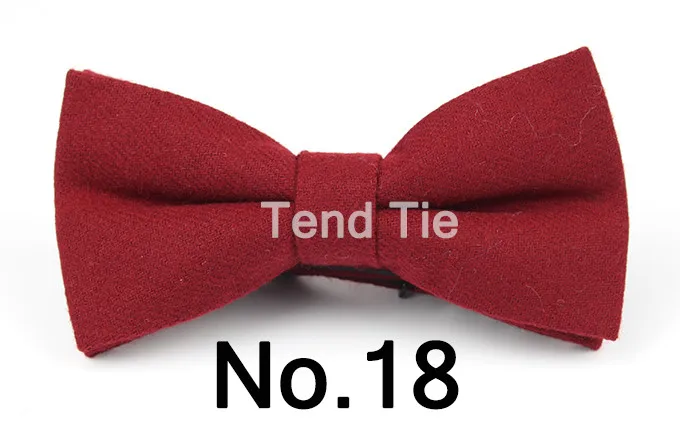 Mens Formal Wear Thick Business Bowtie Butterfly Men Dick Solid Color Wool Cravat Unisex England Style Bow Tie
