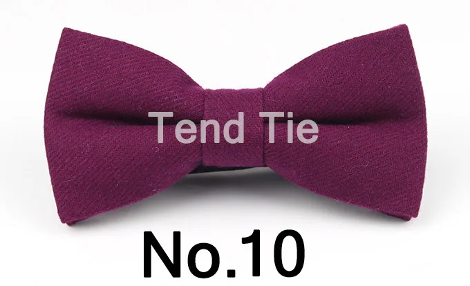 Mens Formal Wear Thick Business Bowtie Butterfly Men Dick Solid Color Wool Cravat Unisex England Style Bow Tie