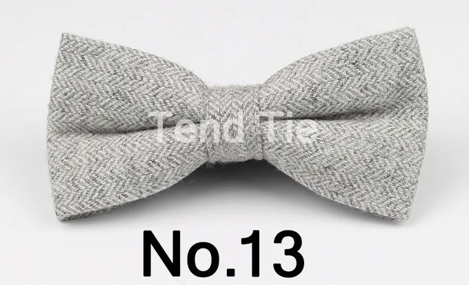 Mens Formal Wear Thick Business Bowtie Butterfly Men Dick Solid Color Wool Cravat Unisex England Style Bow Tie