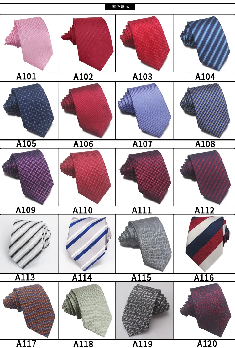 50 style Formal Ties Business Vestidos Wedding Classic Men's Tie Stripe Grid 8cm Corbatas Dress Fashion Accessories Men Necktie