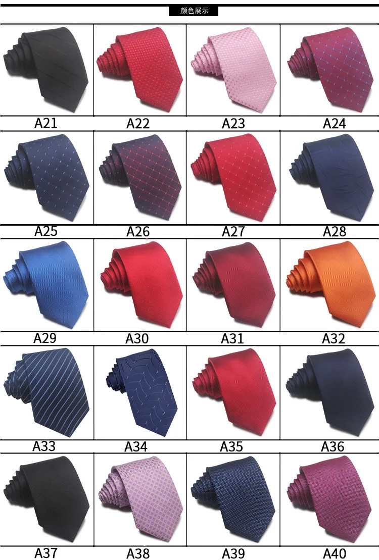 50 style Formal Ties Business Vestidos Wedding Classic Men's Tie Stripe Grid 8cm Corbatas Dress Fashion Accessories Men Necktie