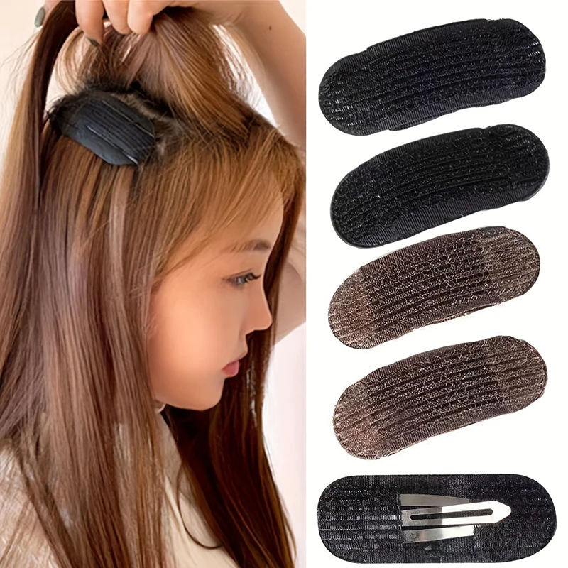 2pcs Fluffy Invisible Hair Clip for Volume Front Hairline Puff Cushion Perfect for Bun Styling Adding Women’s Hair Styling