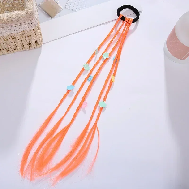 Women Girls Colorful Butterfly Wigs Hairclip Ponytail Holder Princess Bows Unicorn Braid Headwear Ornaments Hair Accessories