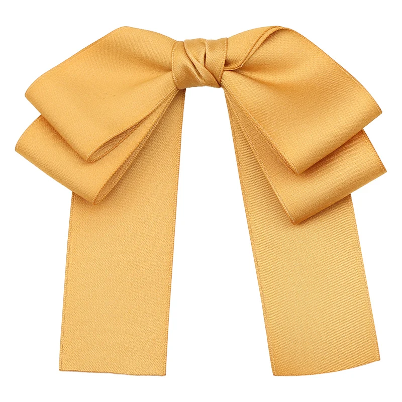 Wholesale 1Pc/lot Women's Bows Hairclip Solid Color sweet Bow Barrettes for College Girl Hairgrip for Hair Headwear Accessorries