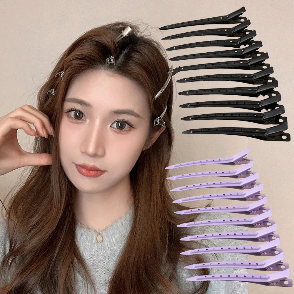 Metal Duckbill Clip Curly Hairpin Barrettes Hairstyle Hair Styling Clips Clamps Haircut Hairclip Tools Fluffy Hair Root Barrette