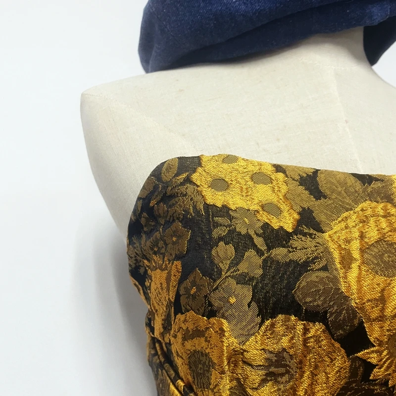 1Pc Japanese Haori Kimono Yukata Obi Belt Decor Brocade Jacquard Fabric Waistband Shirt Dress Decor Chest Wrapped Cummerbunds