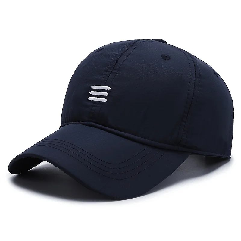 Quick-Dry, Breathable Baseball Cap - Adjustable, Moisture-Wicking Sun Hat for Outdoor Sports & All Seasons