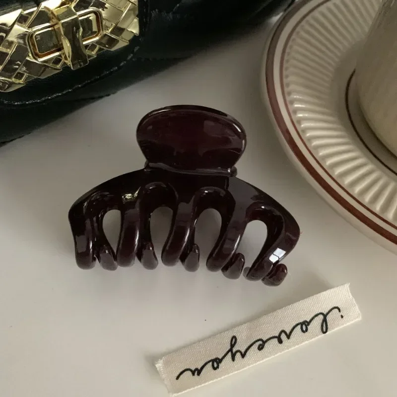 Fashion Women Hair Claw Elegant Colorful Solid Color Claw Clip Girls Hair Barrettes 7cm Hair Clips Hairs Accessories 2025 New