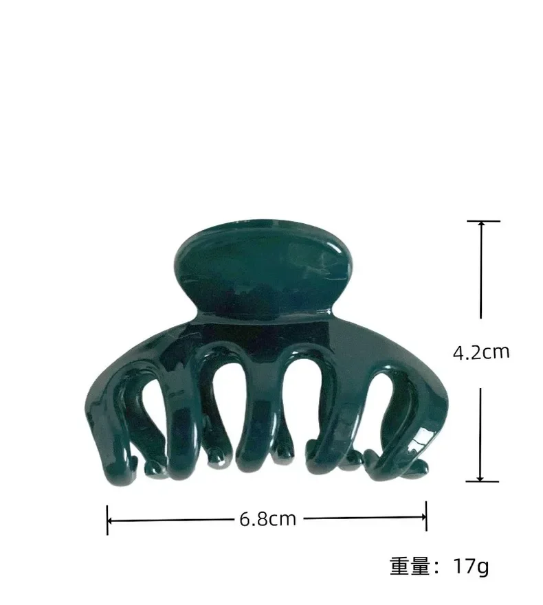 Fashion Women Hair Claw Elegant Colorful Solid Color Claw Clip Girls Hair Barrettes 7cm Hair Clips Hairs Accessories 2025 New