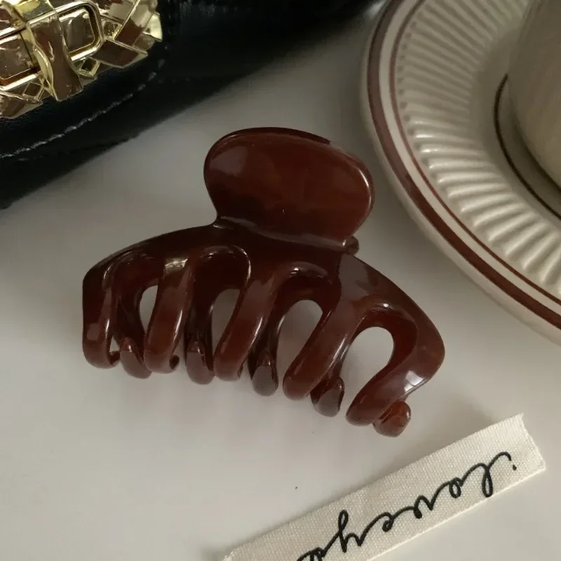 Fashion Women Hair Claw Elegant Colorful Solid Color Claw Clip Girls Hair Barrettes 7cm Hair Clips Hairs Accessories 2025 New