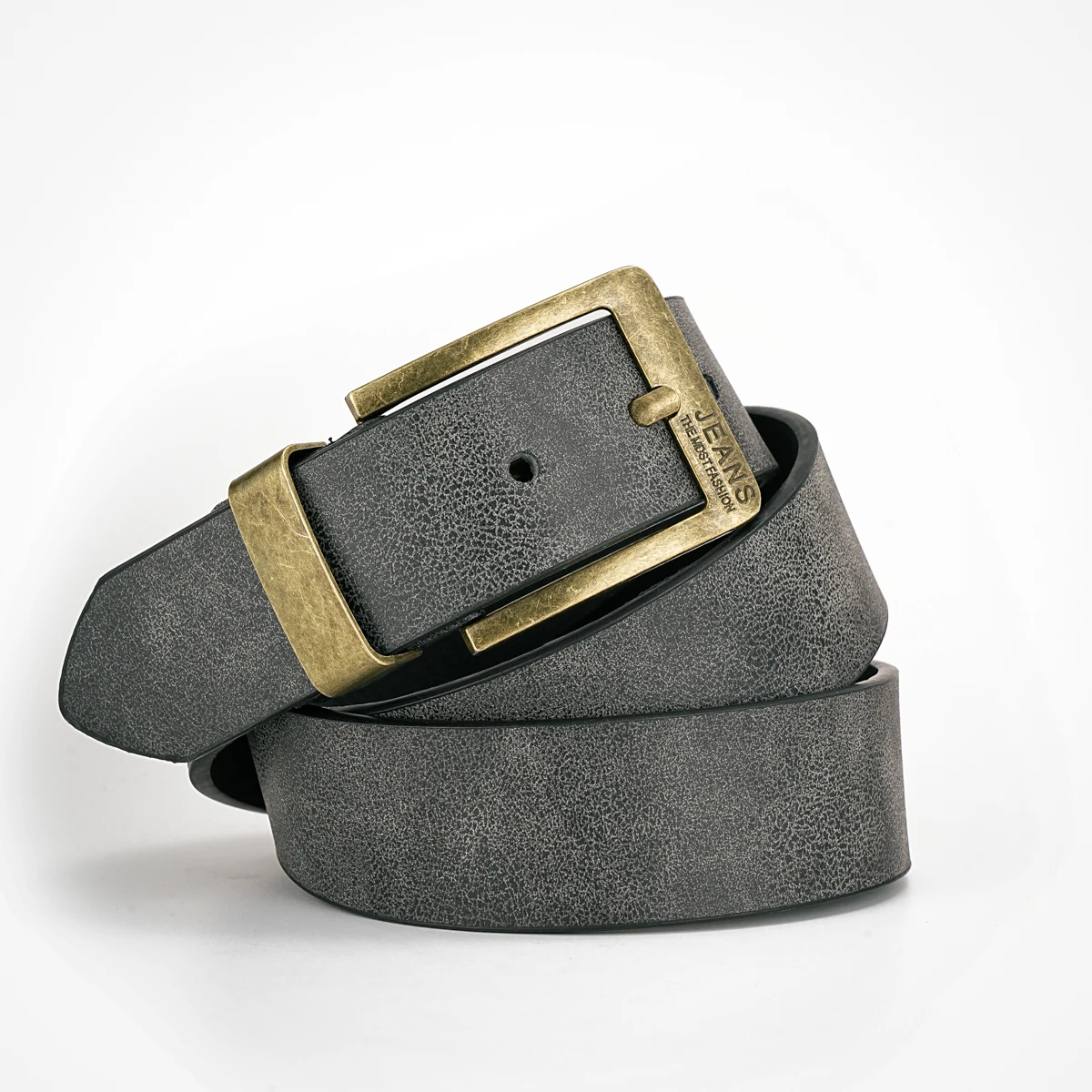 A Men's and Women's Casual Retro Belt Western Style! PU Leather Belt with Metal Buckle, Suitable for Daily Work Wear