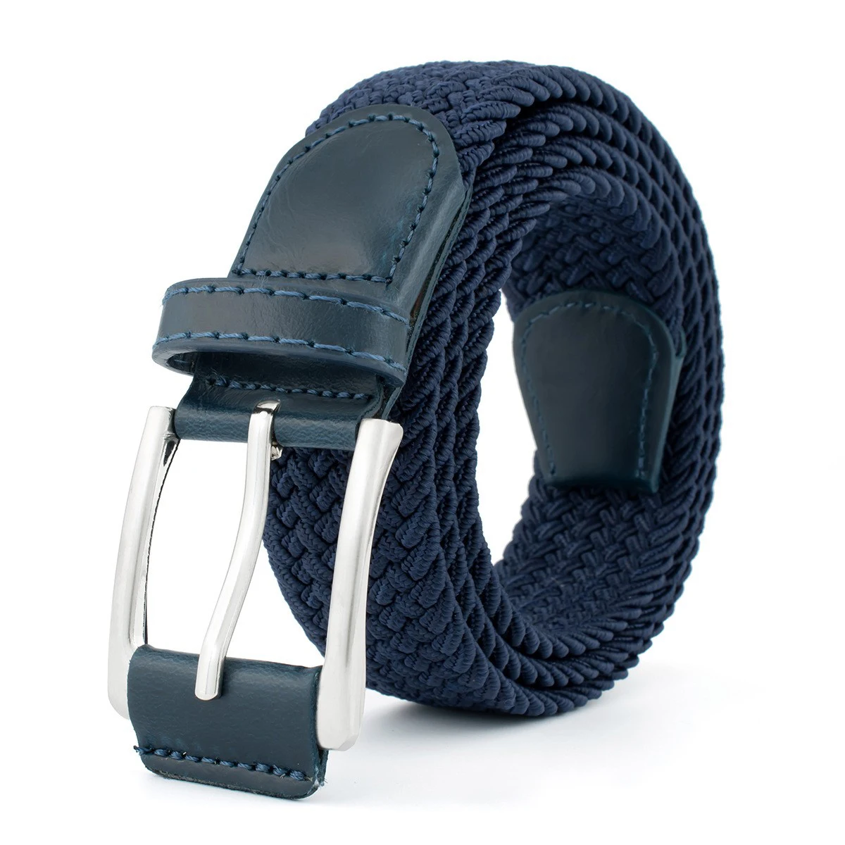 1Pcs New Luxury Men's Elastic Woven Belt Casual Sports Canvas Golf Belt Adjustable Waistband,For Men Women,For Jeans Pants Dress