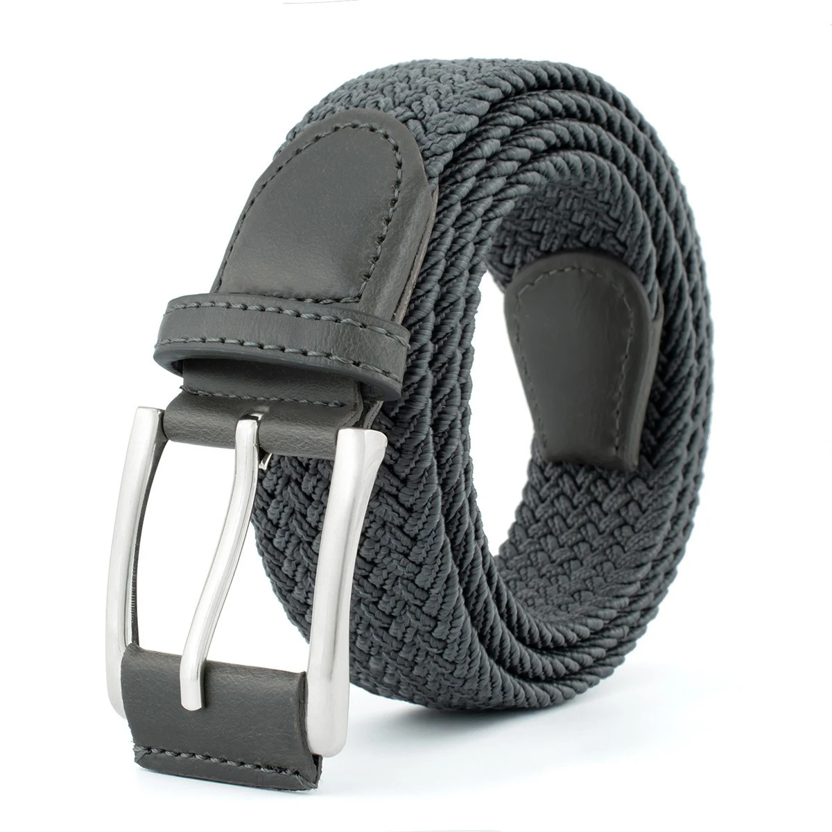 1Pcs New Luxury Men's Elastic Woven Belt Casual Sports Canvas Golf Belt Adjustable Waistband,For Men Women,For Jeans Pants Dress