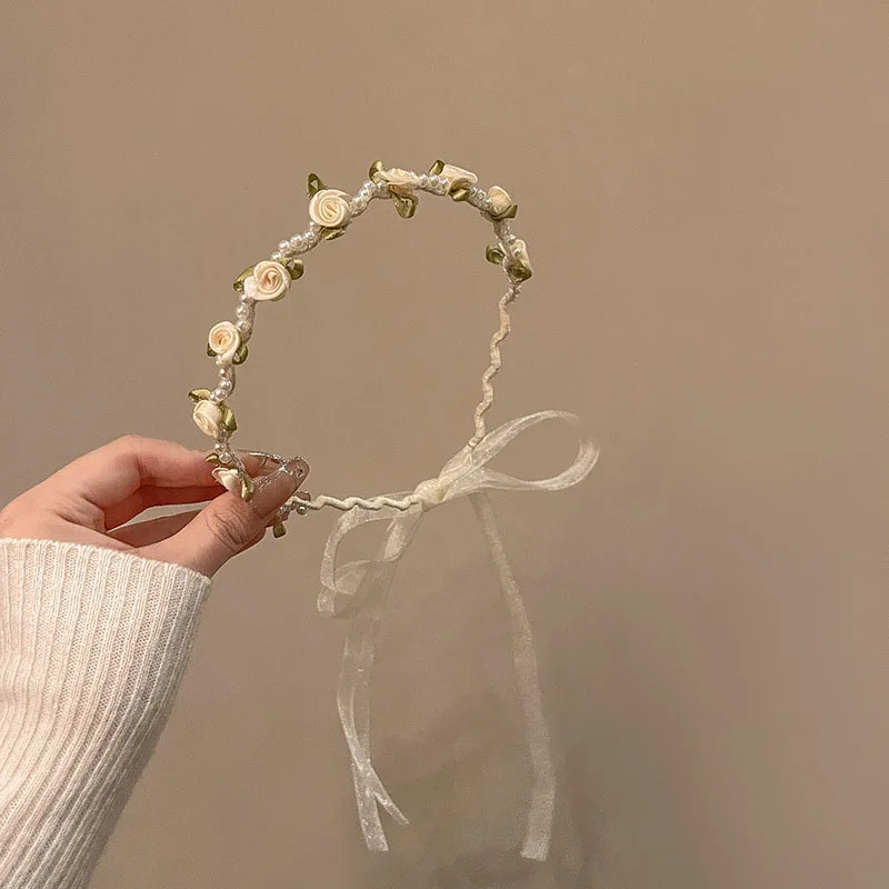 1Pcs Fashion Ribbon Bow Tassel Flower Hairbands Hair Hoops For Women Girls Party Hair Accessories