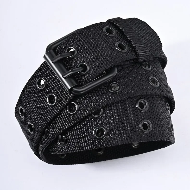 New Men Breathable Nylon Fabric Belt outdoor sport Belt Pin Buckle Trousers Jeans Belt