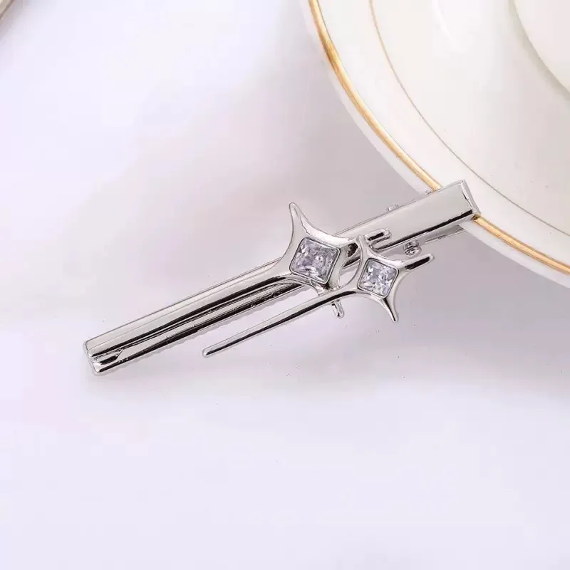 Personality Sweet Cool Spice Girl y2k Stars hair clip niche edge clip ins cool wind all hair accessories advanced sense bangs cl