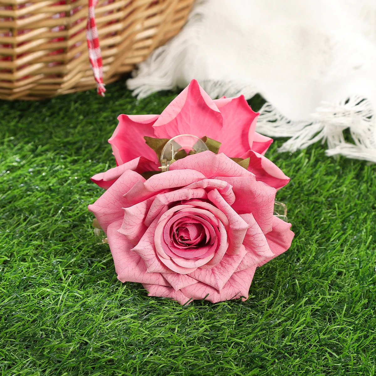 AWATYR Large Simulated Flowers Hair Claw Rose Hair Clip Elegant High-Grade WomenHair Accessories Заколка Для Волос