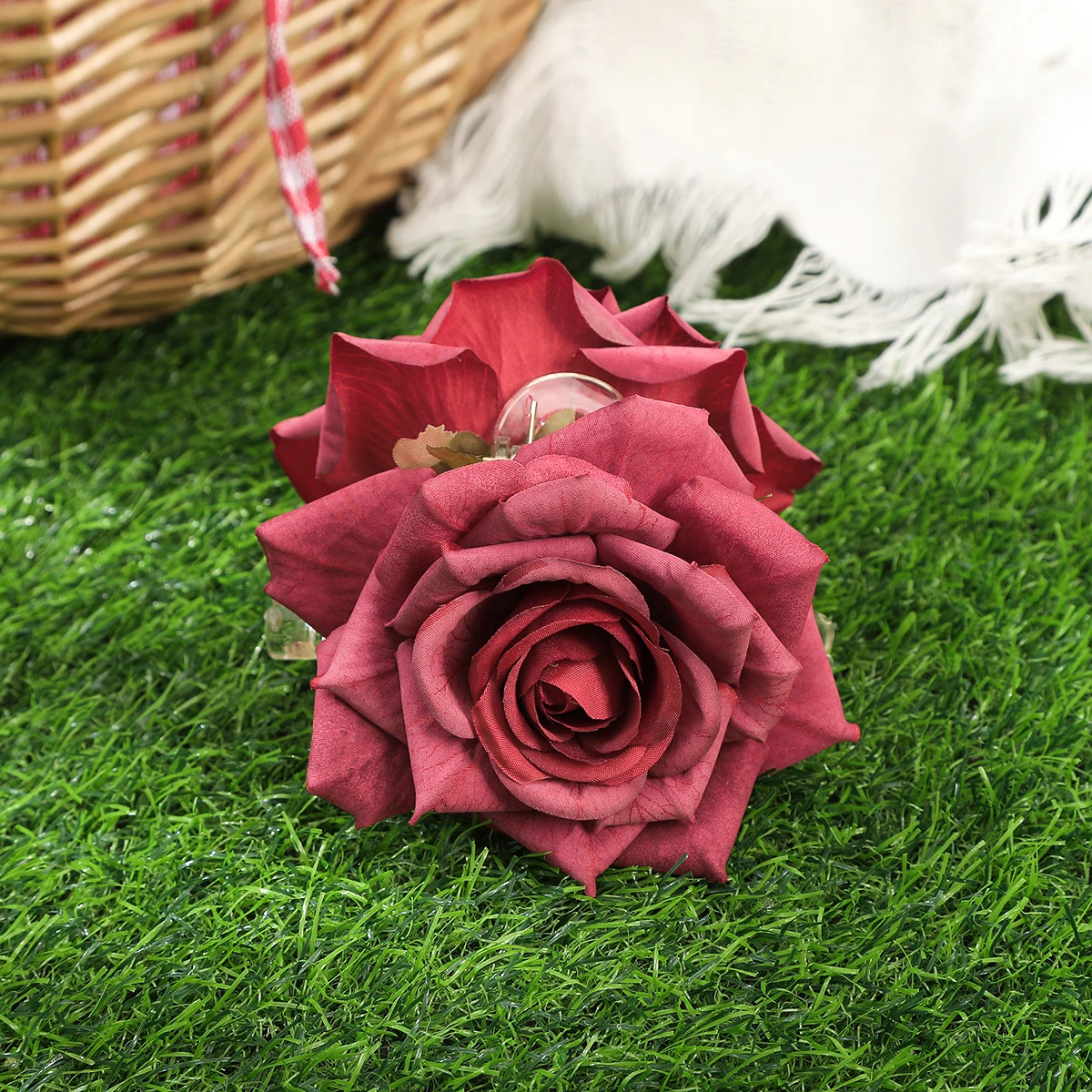 AWATYR Large Simulated Flowers Hair Claw Rose Hair Clip Elegant High-Grade WomenHair Accessories Заколка Для Волос